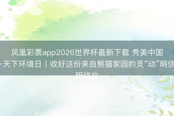 凤凰彩票app2026世界杯最新下载 秀美中国行·天下环境日丨收好这份来自熊猫家园的灵“动”明信片