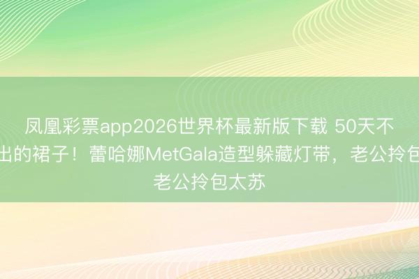凤凰彩票app2026世界杯最新版下载 50天不眠缝出的裙子!蕾哈娜MetGala造型躲藏灯带,老公拎包太苏